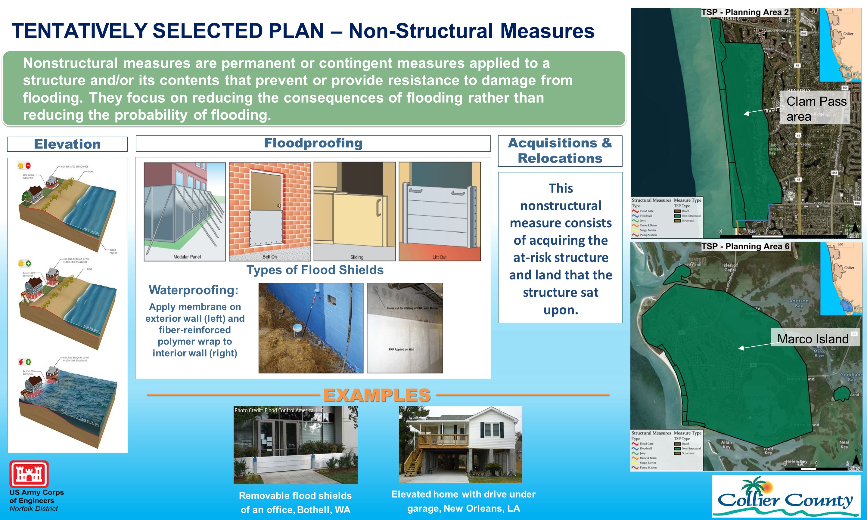 Collier County CSRM Tentatively Selected Plan Non-Structural Measures